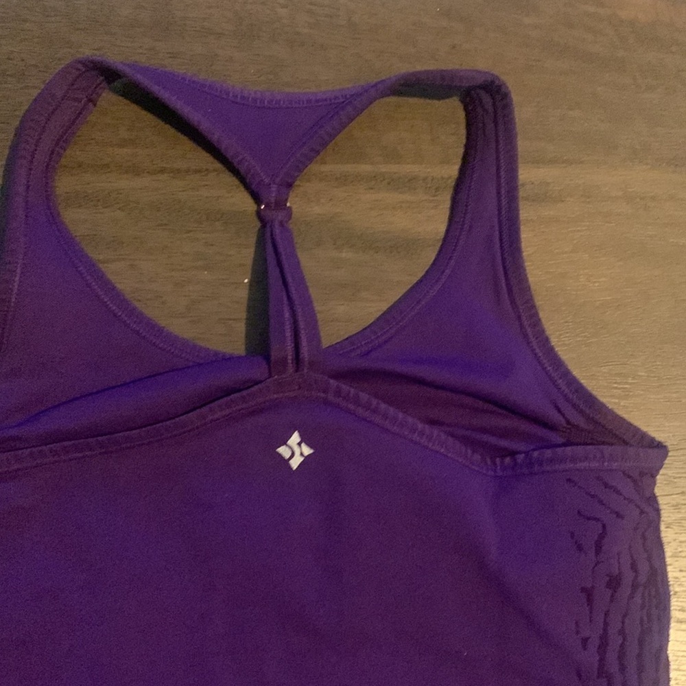 NWT NUX Women's  Compression purple Razorback Tank small - Picture 6 of 13
